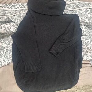 Adrienne Vittadini Black Knit Turtleneck